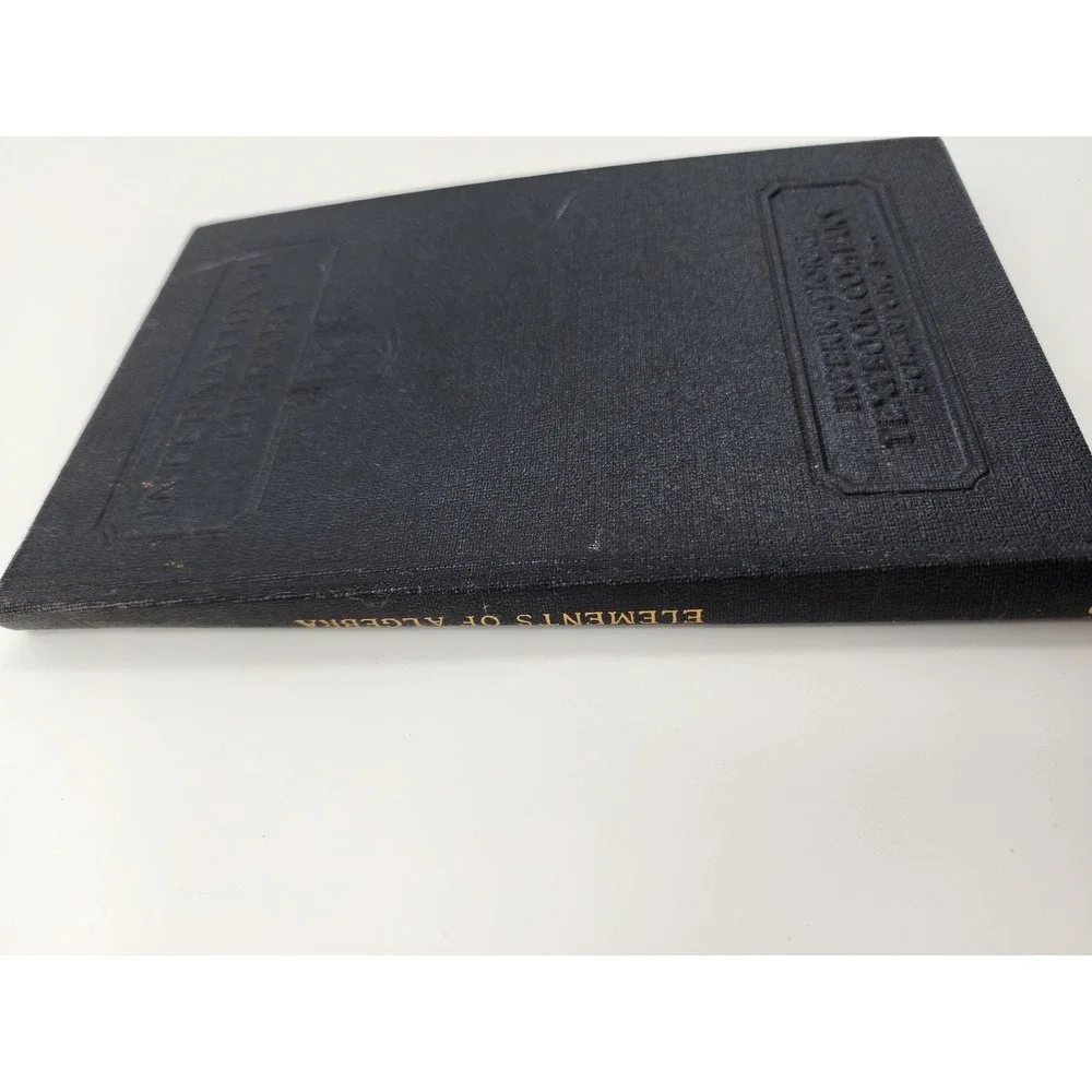 Vintage Elements of Algebra International Library Textbook Company Hardcover